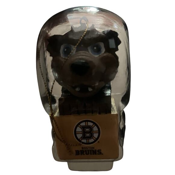 Boston Bruins NHL Sports Mascot Ornament Anthropomorphic Brown Bear Blade - Picture 2 of 4